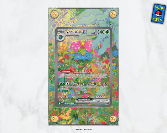 Venusaur EX #198 SIR Pokémon 151 - Extended Artwork Pokémon Card Display Case