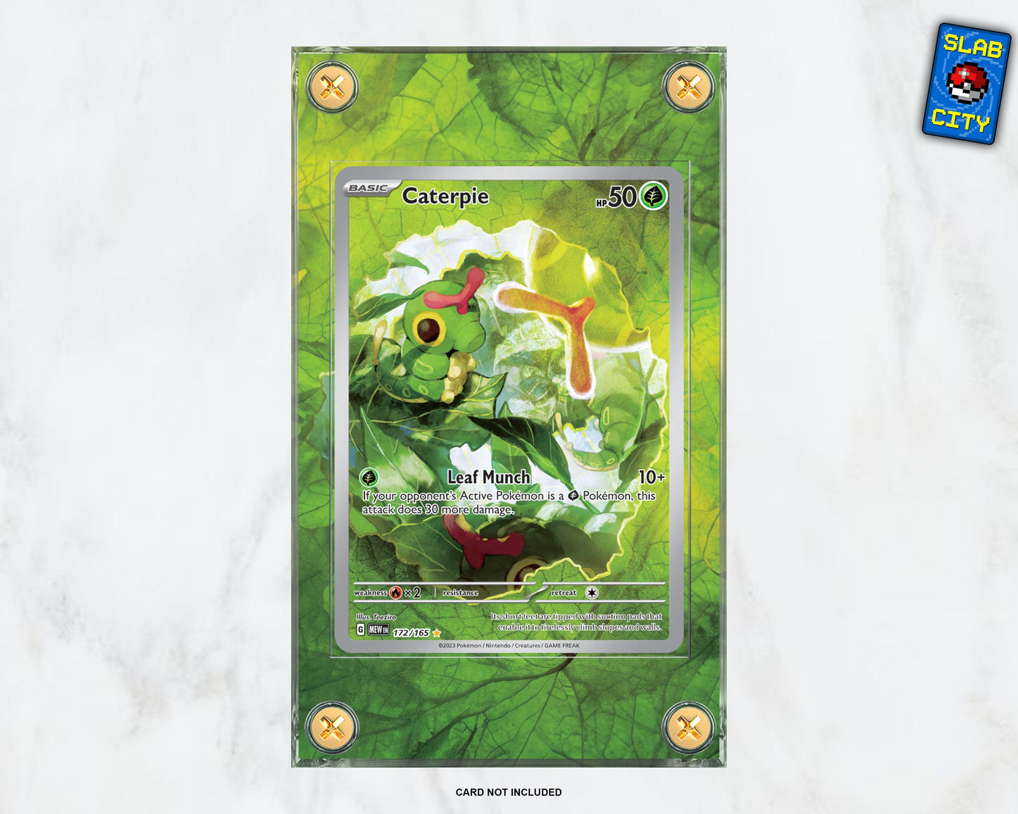 Caterpie #172 IR 151 - Extended Artwork Pokémon Card Guard Display Case