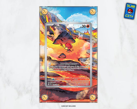 Magby #186 IR Paradox Rift - Extended Artwork Pokémon Card Display Case