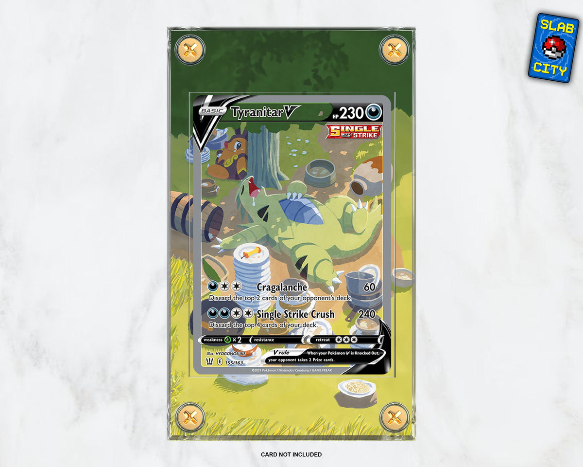 Tyranitar V #155 Battle Styles Extended Art Pokémon Card Display Case