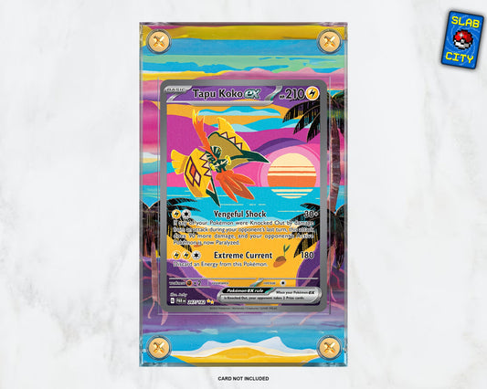 Tapu Koko EX #247 SIR Paradox Rift - Extended Artwork Pokémon Card Display Case
