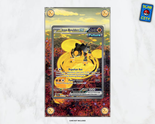 Iron Boulder EX #207 SIR Temporal Forces - Extended Artwork Pokémon Card Display Case