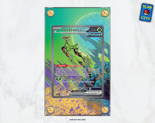 Iron Leaves EX #203 SIR Temporal Forces - Extended Artwork Pokémon Card Display Case