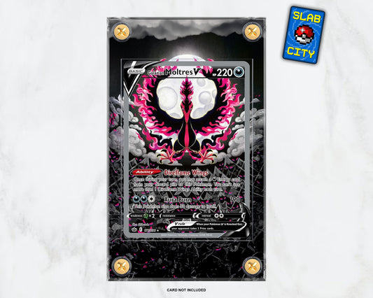 Galarian Moltres V #177 Chilling Reign Extended Art Pokémon Card Display Case