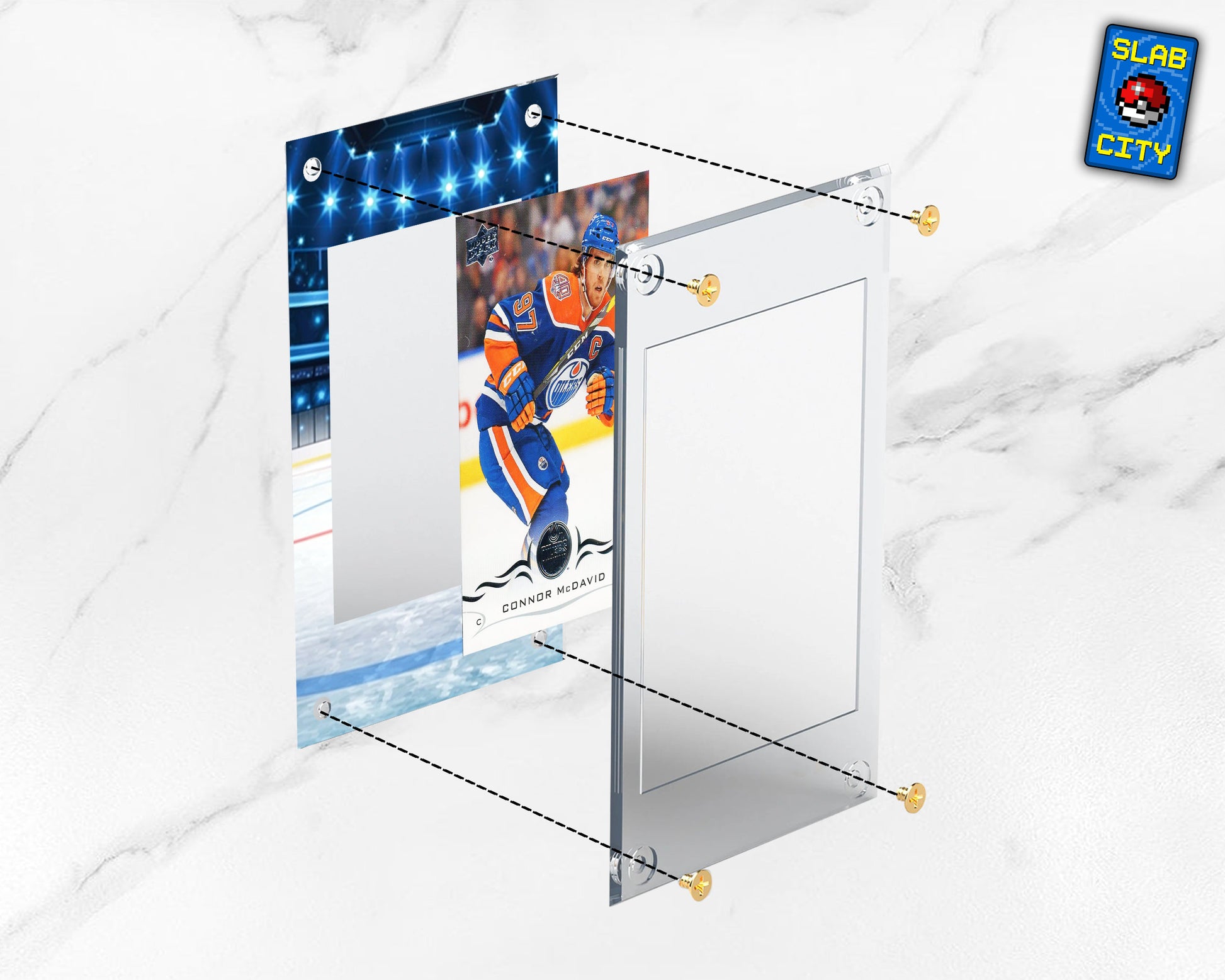 Hockey Card Display Case Frame