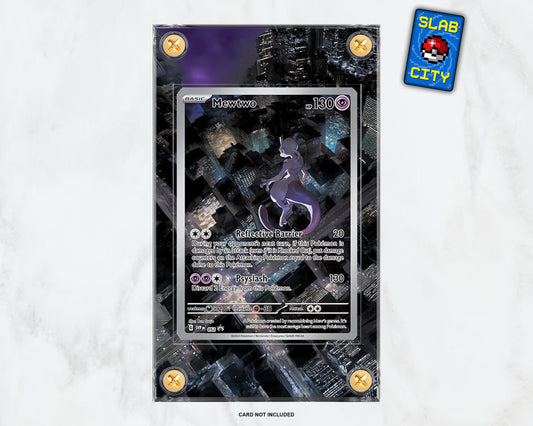 Mewtwo SVP52 Pokémon 151 Extended Art Pokémon Card Display Case
