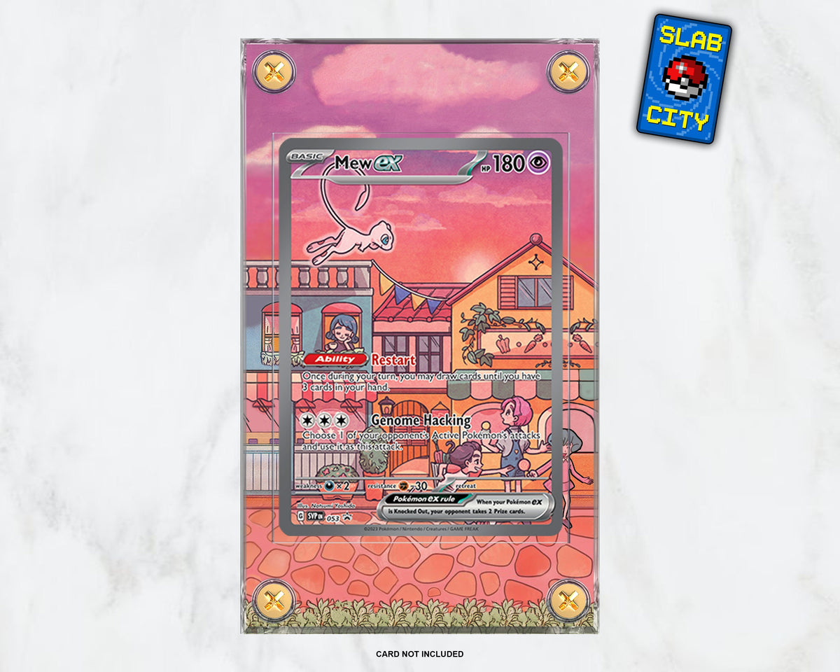 Mew SVP53 Pokémon 151 Extended Art Pokémon Card Display Case