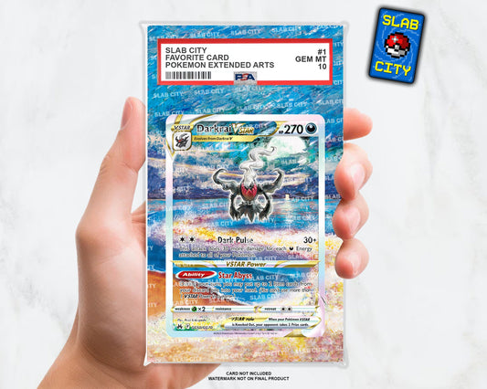 Darkrai VSTAR GG50 Crown Zenith Extended Art Insert for Graded Card Slabs