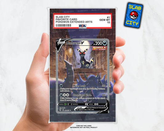 Umbreon V #189 Evolving Skies Extended Art Insert for Graded Card Slabs