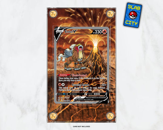 Entei V GG36 Crown Zenith Extended Art Pokémon Card Display Case