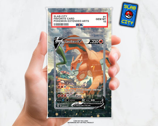 Charizard V #154 Brilliant Stars Extended Art Insert for Graded Card Slabs