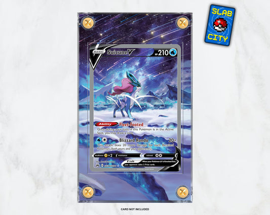 Suicune V GG38 Crown Zenith Extended Art Pokémon Card Display Case