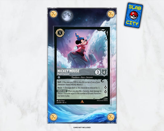 Mickey Mouse Playful Sorcerer Promo Extended Art Lorcana Card Display Case