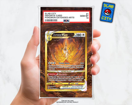 Arceus VSTAR GG70 Crown Zenith Extended Art Insert for Graded Card Slabs