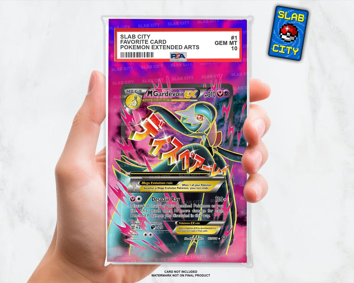 M Gardevoir EX #112 Steam Siege Extended Art Insert for Graded Card Slabs