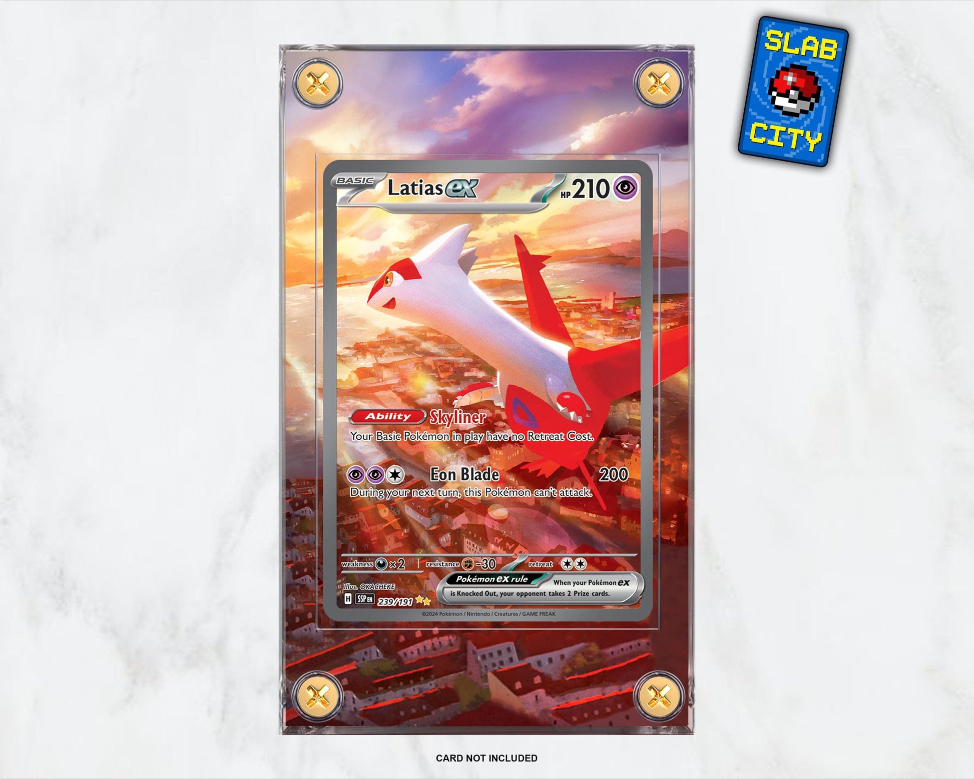 Latias ex #239 Surging Sparks - Extended Artwork Pokémon Card Display Case