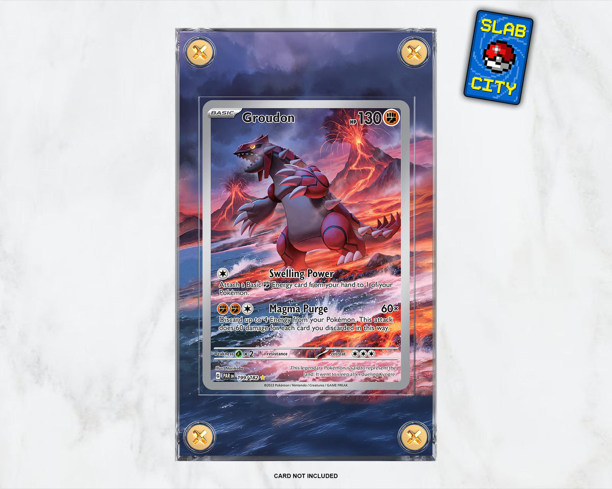Groudon #199 Paradox Rift Extended Art Pokémon Card Display Case