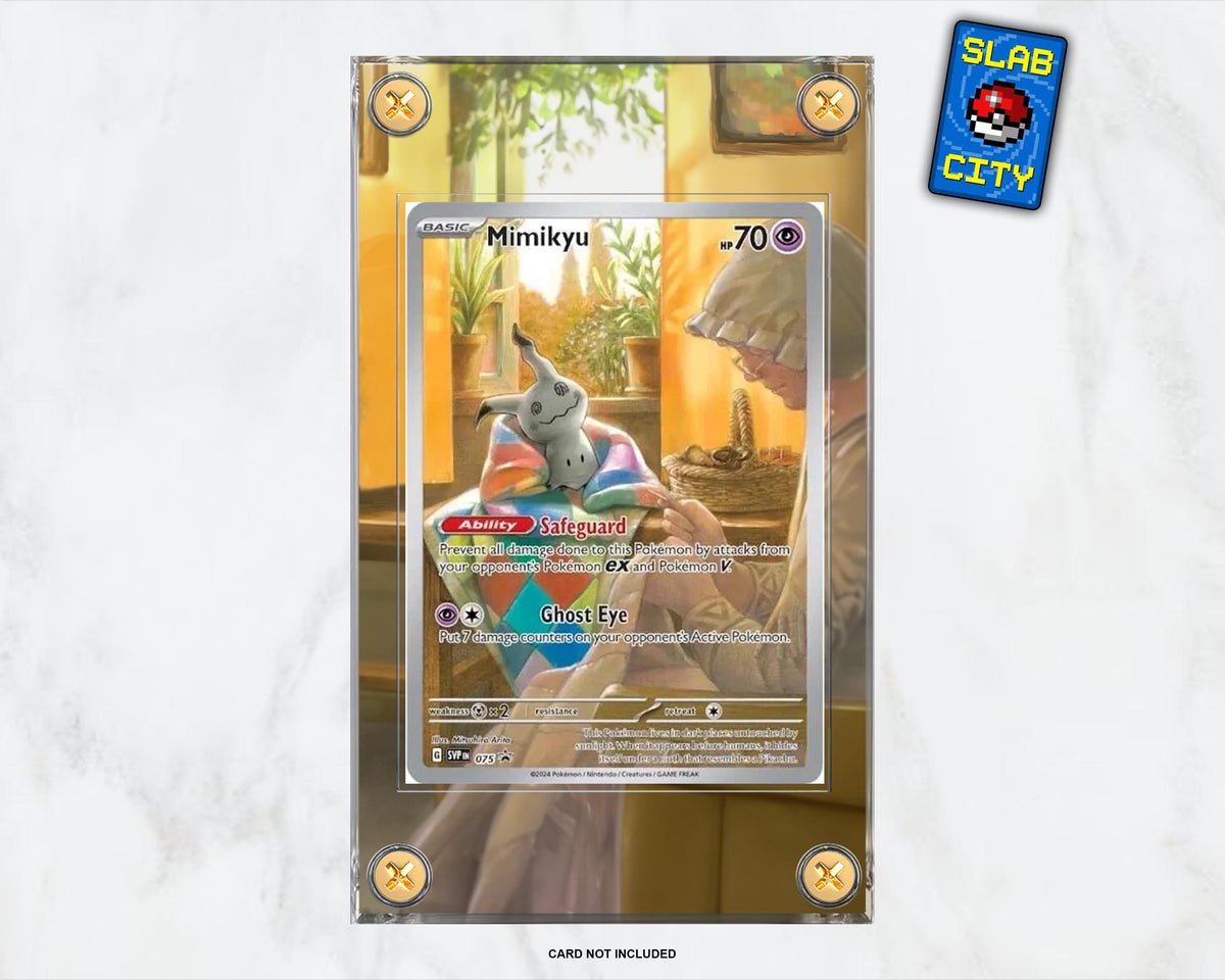 Mimikyu SVP #75 Paldean Fates Extended Art Pokémon Card Display Case