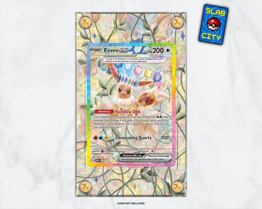 Eevee EX #167 Prismatic Evolutions Extended Art Pokémon Card Display Case
