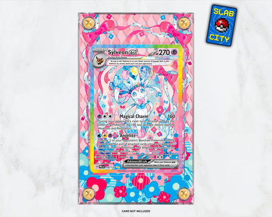 Sylveon EX #156 Prismatic Evolutions Extended Art Pokémon Card Display Case
