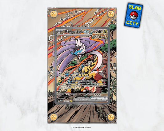 Raging Bolt ex #166 Prismatic Evolutions Extended Art Pokémon Card Display Case