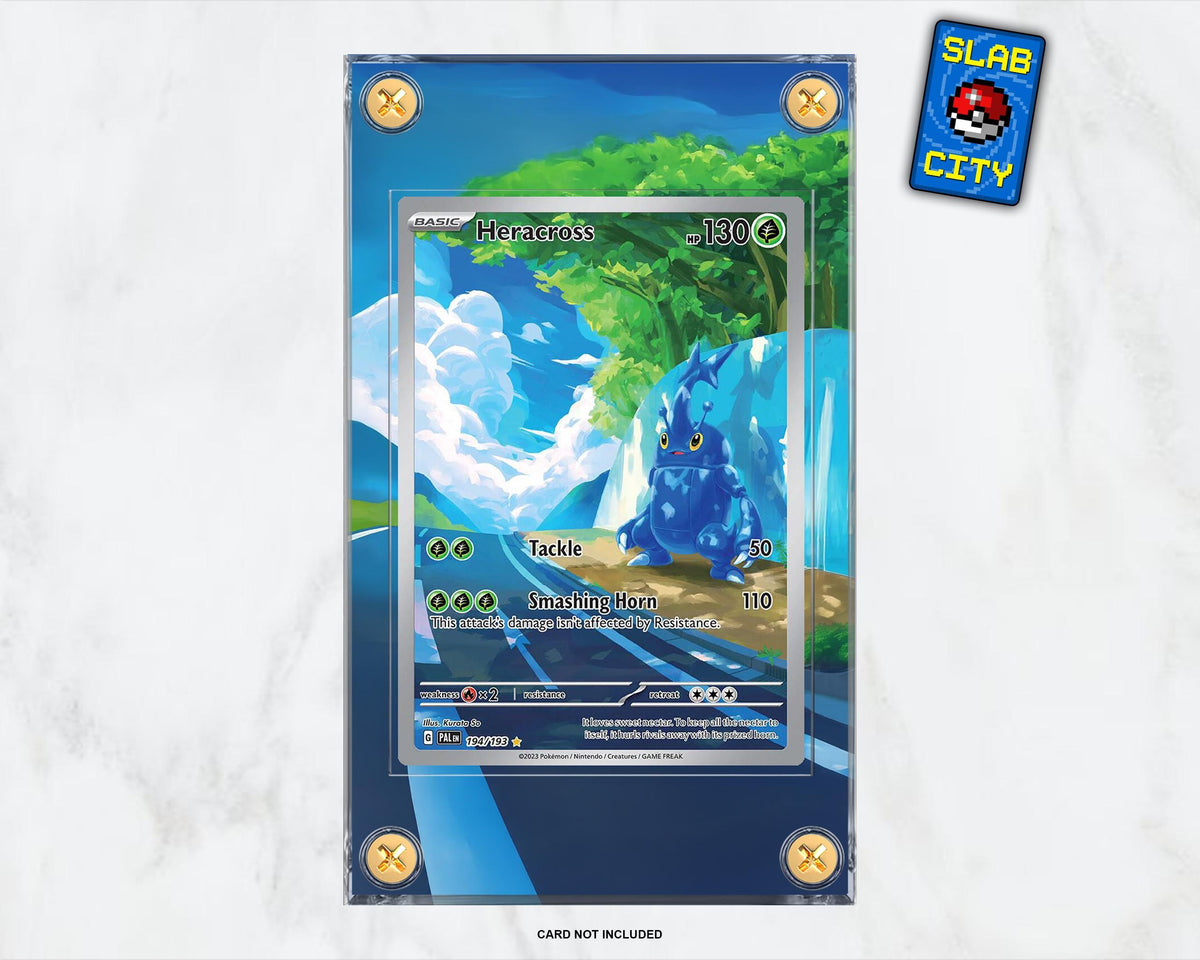 Heracross #194 Paldea Evolved Extended Art Pokémon Card Display Case