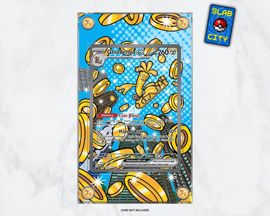 Gholdengo ex #164 Prismatic Evolutions Extended Art Pokémon Card Display Case
