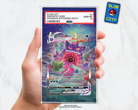 Gengar VMAX #271 Fusion Strike Extended Art Insert for Graded Card Slabs