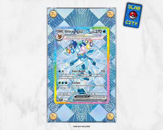 Glaceon ex #150 Prismatic Evolutions Extended Art Pokémon Card Display Case