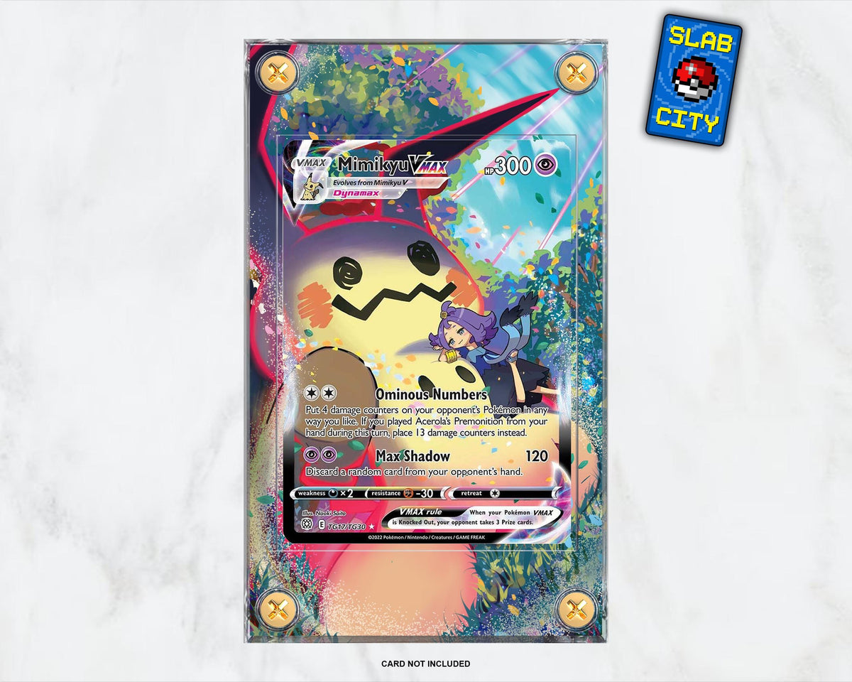 Mimikyu VMAX TG17 Brilliant Stars Extended Art Pokémon Card Display Case