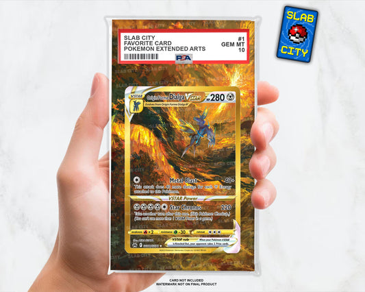 Dialga VSTAR GG68 Crown Zenith Extended Art Insert for Graded Card Slabs