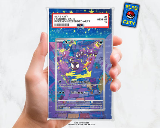 Gastly #177 Temporal Forces Extended Art Insert for Graded Card Slabs