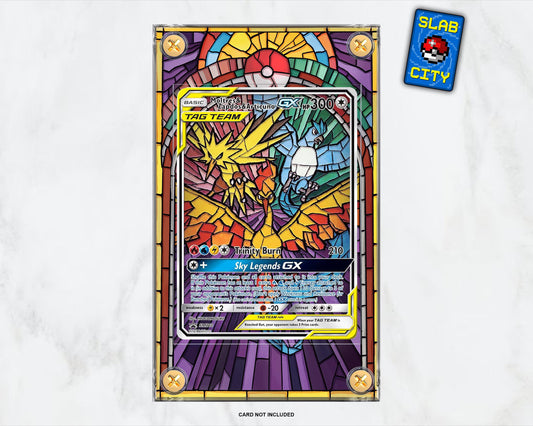 Moltres, Zapdos & Articuno SM210 Extended Art Pokémon Card Display Case