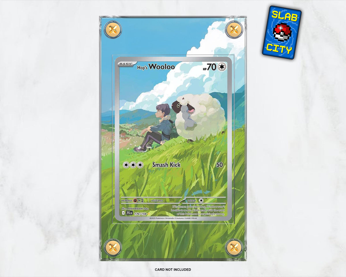 Hop's Wooloo #170 Journey Together Extended Art Pokémon Card Display Case