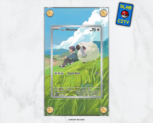 Hop's Wooloo #170 Journey Together Extended Art Pokémon Card Display Case
