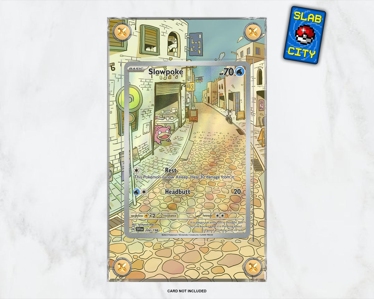 Slowpoke 204/198 Scarlet & Violet Extended Art Pokémon Card Display Case