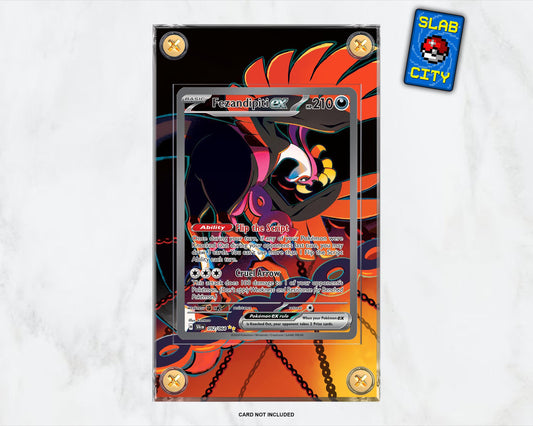 Fezandipiti ex #92 Shrouded Fable Extended Art Pokémon Card Display Case