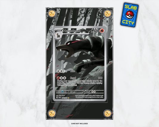 Houndoom #66 Shrouded Fable Extended Art Pokémon Card Display Case