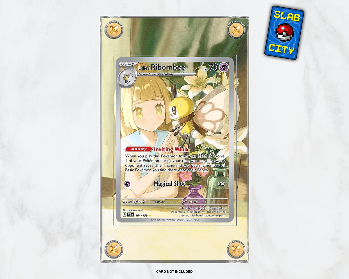 Lillie's Ribombee #164 Journey Together Extended Art Pokémon Card Display Case