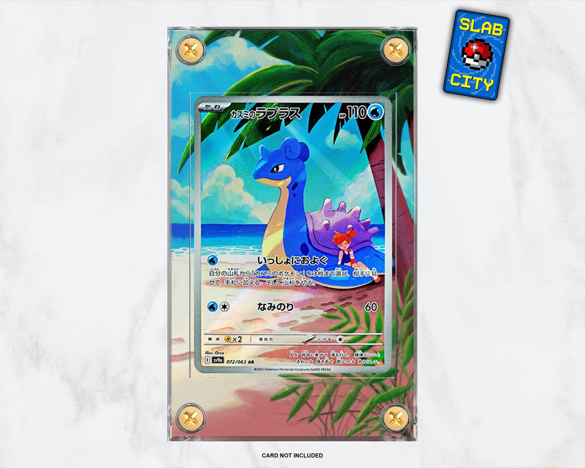 Misty's Lapras Destined Rivals Extended Art Pokémon Card Display Case