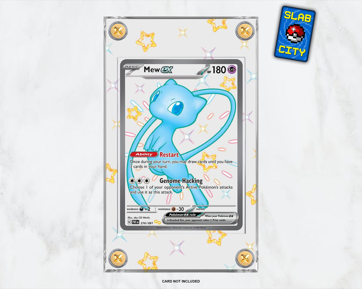 Shiny Rare Variant Paldean Fates Extended Art Pokémon Card Display Case