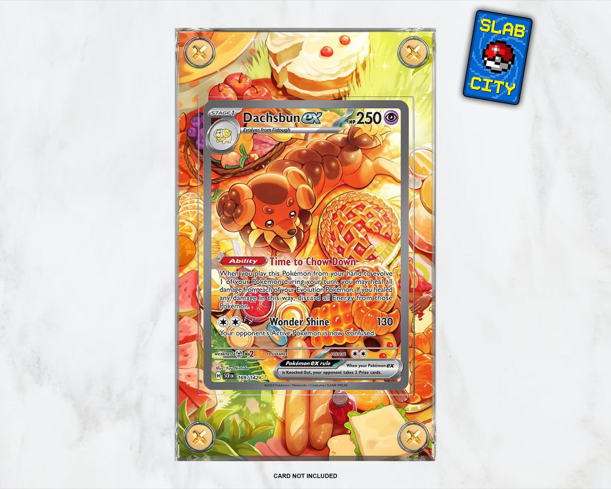Dachsbun ex #169 Stellar Crown Extended Art Pokémon Card Display Case