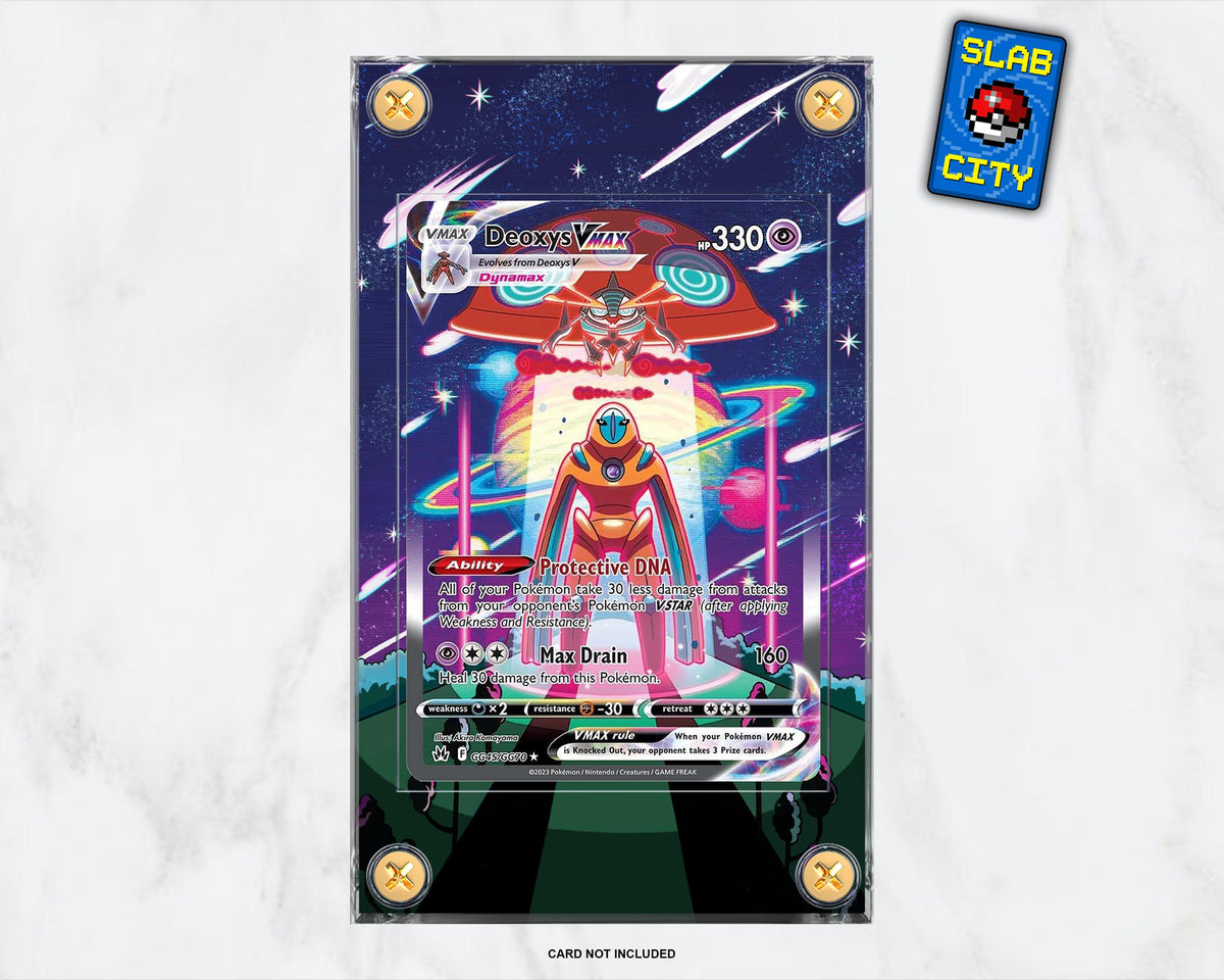 Deoxys VMAX GG45 Crown Zenith Extended Art Pokémon Card Display Case