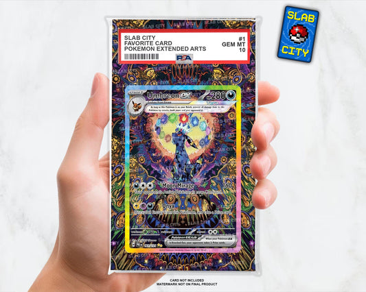 Umbreon ex #161 Prismatic Evolutions Extended Art Insert for Graded Card Slabs