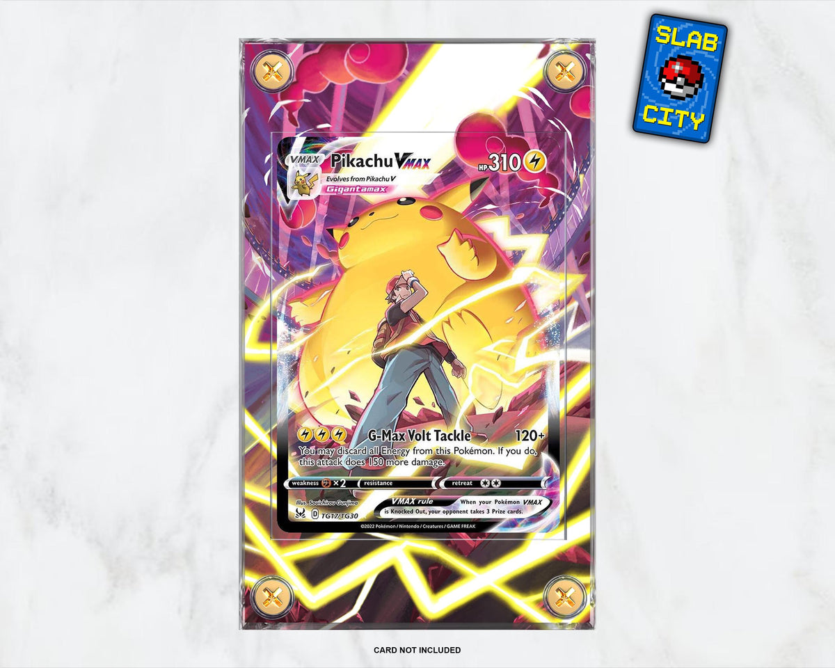 Pikachu VMAX TG17 Lost Origin Extended Art Pokémon Card Display Case