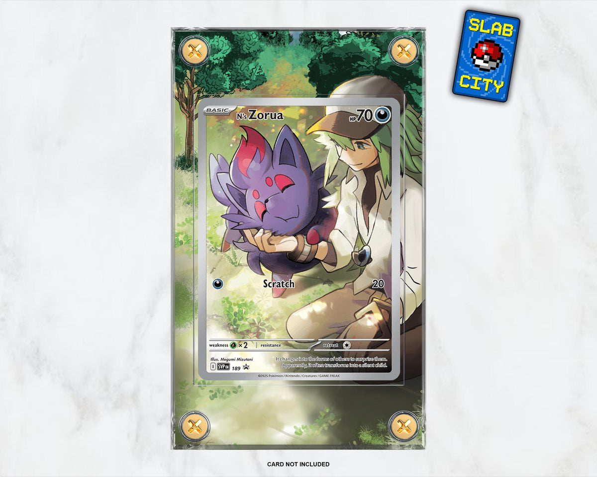 N's Zorua #189 SV Promo Extended Art Pokémon Card Display Case