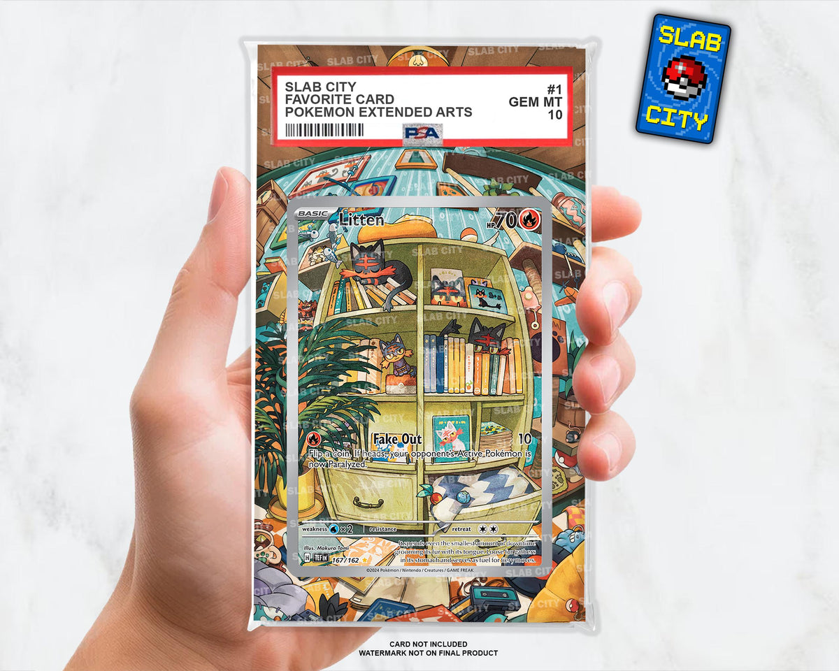 Litten #167 Temporal Forces Extended Art Insert for Graded Card Slabs
