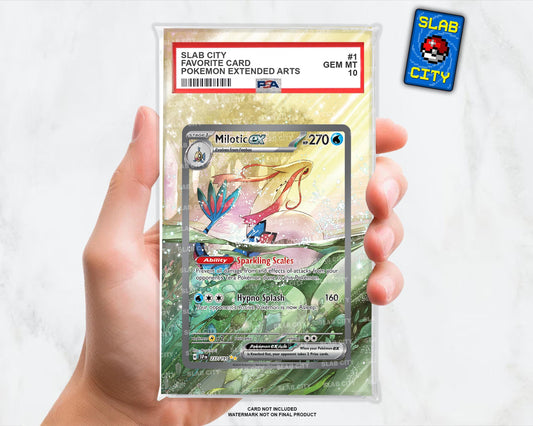 Milotic #237 Surging Sparks Extended Art Insert for Graded Card Slabs
