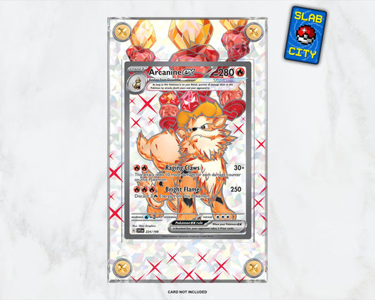 Arcanine ex #224 Scarlet & Violet Extended Art Pokémon Card Display Case
