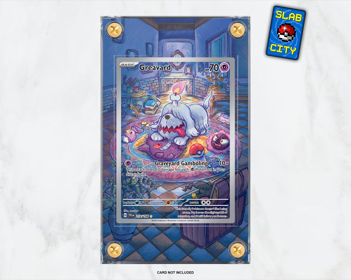 Greavard #214 Scarlet & Violet Extended Art Pokémon Card Display Case